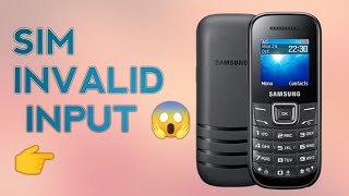 Samsung E1200Y Sim Invalid Input Problem Solve ✅✅ [upl. by Nyliak]