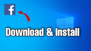 How To Install Facebook on Laptop  How to install facebook in laptop windows 10 [upl. by Avirt756]