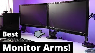 The Best Dual Monitor Arms  Invision MX400 with USB socket install [upl. by Ahsataj931]