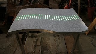 Terrazzo and concrete LED RGB lighting art [upl. by Baptista]