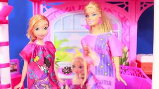 Barbie Pajama Fashion Show Frozen Princess Anna Part 2 [upl. by Sherr]