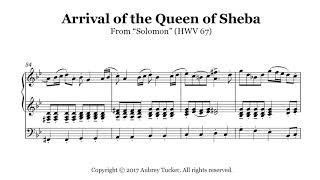 Organ Entry  Arrival of the Queen of Sheba from Solomon HWV 67  George F Handel [upl. by Oynotna]