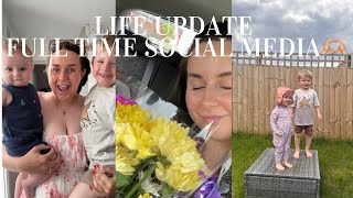 LIFE UPDATE  Full time social media🫶🏼 Mum of Two Vlogs [upl. by Trisha753]