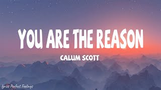 Calum Scott  You Are The Reason Lyrics [upl. by Nwotna737]