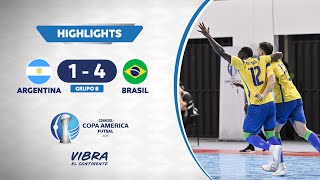 CA FUTSAL 2024  ARGENTINA 1  4 BRASIL  HIGHLIGHTS [upl. by Nomelihp725]