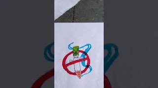 No Smoking Part 4 music art drawing part4 viralreels [upl. by Leakcim552]