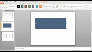 Step 1 in Using PowerPoint to draw a toscale badminton court [upl. by Teryl117]