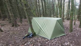 Inexpensive Bushcraft Tarp  Unigear TarpTrap Tent For Bushcraft And Camping In The Woods [upl. by Venice354]