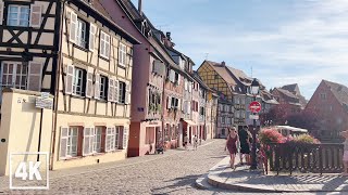 Colmar Old Town La Petite Venise FRANCE 2022 • 4K 60fps ASMR Real Time Virtual Walking Tour [upl. by Swehttam]