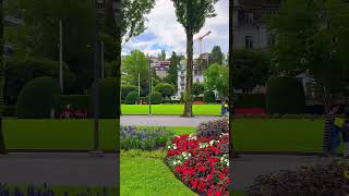 CarlSpittelerQuai Luzern Switzerland switzerland nature travel shorts foryou topnature [upl. by Sharpe]