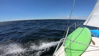 Sailing to weather Bayfield 25 [upl. by Iruy]