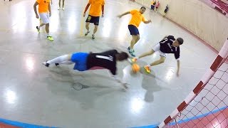 Mejores PARADAS de FUTSAL  Portero GoPro [upl. by Walston]