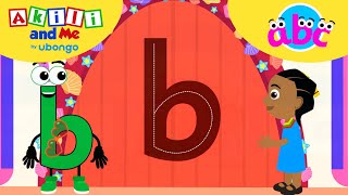 LETTER B Adventures ABC learning for toddlers  Learn and Play with Akili and Me [upl. by Hsan]