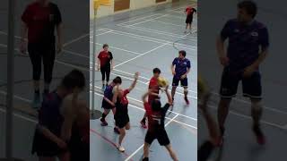 Korfball  OneHanded EndtoEnd Pass [upl. by Atinet305]