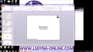 LSDYNA Tutorial using LsPrePost for Mesh [upl. by Alain]