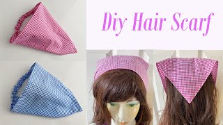 DIY Bohemia Women Head Bandana Head Scarf Hair Scarf  Bandana headband  Diy Head Scarf  Diadema [upl. by Ahseile822]