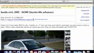 Craigslist Fayetteville Arkansas  Used Cars Trucks and Vans Under 1500 Available Now [upl. by Annamarie]