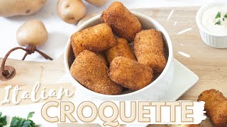 How to Make Italian Potato Croquettes THE EASIEST WAY [upl. by Ahsienel]