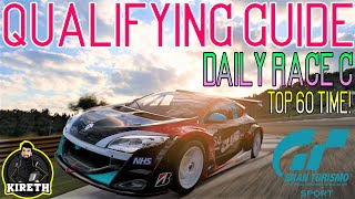 Daily Race C At Dragon Trail Gardens II  GT Sport Qualifying Lap Guide  Tips To Get A Top 60 Time [upl. by Eetnahc]