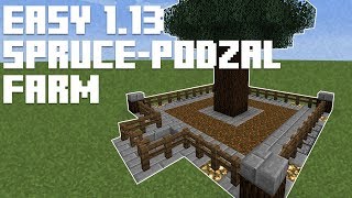 ► EASY SPRUCE PODZOL FARM  Minecraft 113  MC Tutorial ◄  iJevin [upl. by Adamo]