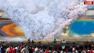 Horrible Live Footage 2nd eruption of Yellowstone Volcano threatens millions of people Very Scary [upl. by Farika]