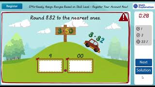 Rounding decimals to the nearest whole number  Math Explanation [upl. by Maryjo194]