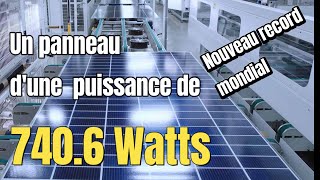 Record mondial de puissance pour un panneau solaire [upl. by Stover962]