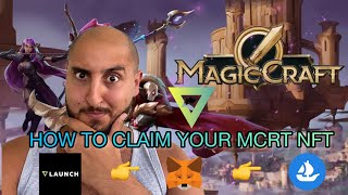 HOW TO CLAIM MCRT NFT  MAGIC CRAFT FROM VLAUNCH  VPAD INTO METAMASK AND LIST ON OPENSEA  TUTORIAL [upl. by Oiluj]