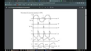 Single phase full converter or fully controlled converter or 2 pulse 2 quadrant converterRL load [upl. by Dolley647]