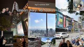 TAIWAN DIARY 48 hours in taipei ೃ⁀➷ [upl. by Anig324]