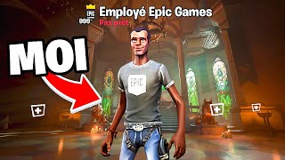 Jai PRÉTENDU être un EMPLOYÉ dEpic Games pendant 24 HEURES sur Fortnite [upl. by Ilsa]