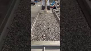 Vibrowest  Laboratory testing  Dedusting Flakes HDPE [upl. by Egrog]