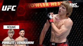 UFC  lénorme TKO de Pimblett pour son premier combat vs Vendramini [upl. by Aniala724]