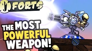 Forts  PLASMA LASER Most Powerful Weapon Destroys Forts  Forts Multiplayer Gameplay [upl. by Landing]