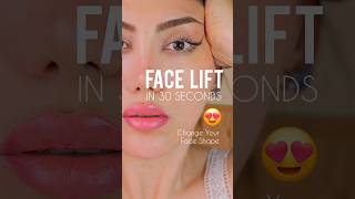 Face Lift in 30 Seconds 🤌 TOP technique 😍👌 faceyoga facialmassage facelift skincare beauty [upl. by Delp45]