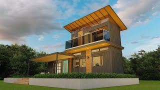 Amazing Two Storey Container House DesignTwo Bedrooms Ep19 [upl. by Nospmis]