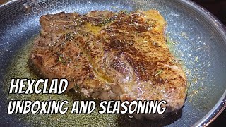 HexClad Cookware opening and seasoning [upl. by Snodgrass697]