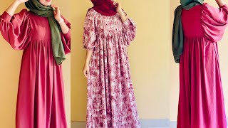 DIY  Latest design maxi dress  Ruffle sleeves design naachusworld diy [upl. by Solana528]