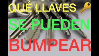 Tipos de llave ¿Cuáles son vulnerables a la técnica del bumping [upl. by Eannyl]