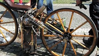 The FIRST Steam Motorcycle in the world ROPER 1869 year [upl. by Ralf]