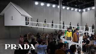 Prada’s Menswear SpringSummer 2025 Fashion Show [upl. by Naimaj]