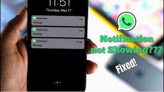 Fix WhatsApp Notifications Not Working Home Screen amp Status Bar [upl. by Olnay]