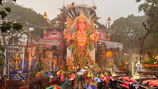 Khairatabad Ganesh In Full Rain 🌧️  Khairatabad Ganesh Shobha Yatra Works Process Going On [upl. by Sheeb]