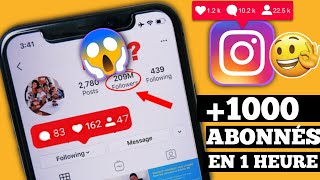 COMMENT AVOIR BEAUCOUP DE FOLLOWERS SUR INSTAGRAM  AVOIR PLEINS DABONNÉS SUR INSTAGRAM [upl. by Sorel]