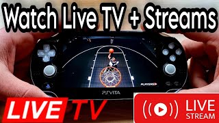 How to Watch Live TVs  Streams on Ps Vita  NetStream App [upl. by Starobin]