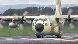 Lockheed C130 Hercules  Royal Morocco Air Force  Take Off at Airport BernBelp [upl. by Krein]