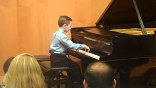 Beethoven Sonatina in F Major played by 7yearold [upl. by Strohl]