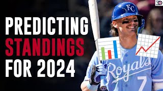 Predicting 2024 MLB Standings Postseason Teams and World Series Winners [upl. by Anicul224]