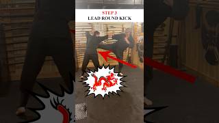 How To Do LEAD ROUND KICK in a FIGHT 💥 Shorts Kempo MartialArts [upl. by Hamner465]