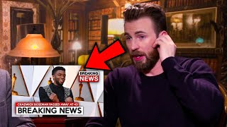 Celebrities Reacting To Chadwick Boseman Passing Away ft Chris Evans Brie Larson Chris Pratt [upl. by Bobbie27]